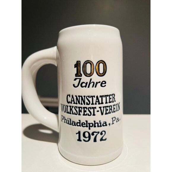 Vintage German Beer Stein – 1972 Cannstatter Volksfest-Verein 100th Anniversary - Picture 4 of 8